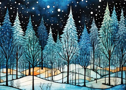 Winter Nightfall Deluxe Boxed Holiday Cards (20 Cards, 21 Self-Sealing Envelopes), niet bekend - Gebonden - 9781441345837