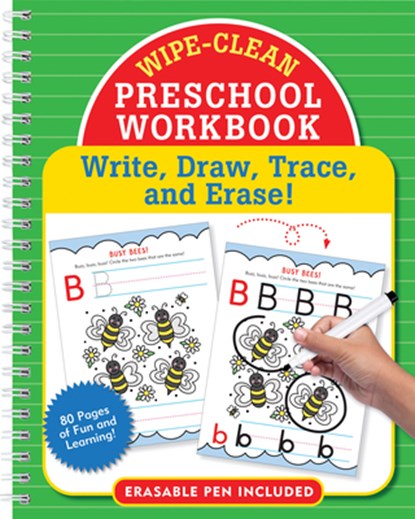 Wipe-Clean Preschool Workbook - Pre-K Practice for Letters, Numbers, and Fine Motor Skills: Write, Draw, Trace, and Erase!, niet bekend - Paperback - 9781441346605