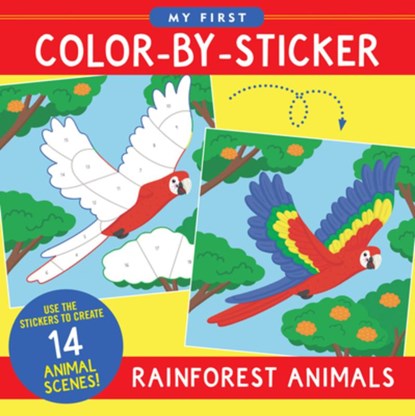 My First Color-By-Sticker Book - Rainforest Animals, niet bekend - Paperback - 9781441347091
