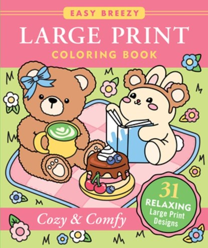 Cozy & Comfy Large Print Coloring Book - Big and Simple Designs for All Ages, Peter Pauper Press Inc - Paperback - 9781441347169