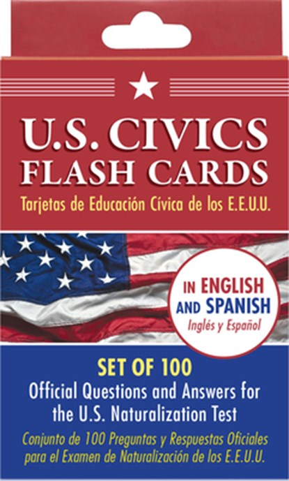 Bilingual Us Citizenship Flash Card Set (128 Official Citizenship Questions - Tarjetas de Educación Cívica de Los E.E.U.U.), Peter Pauper Press Inc - Gebonden - 9781441347602