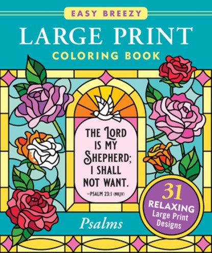 Psalms Large Print Coloring Book - Big and Simple Designs for All Ages, Peter Pauper Press Inc - Paperback - 9781441347732
