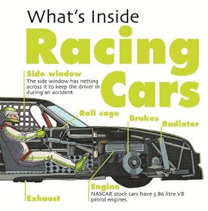 What's Inside?: Racing Cars, WEST,  David - Gebonden - 9781445146201
