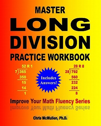 Master Long Division Practice Workbook, Chris McMullen - Paperback - 9781448614257
