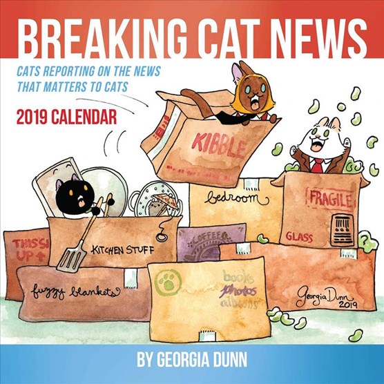 Breaking Cat News 2019 Wall Calendar