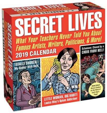 Secret Lives 2019 Day-to-Day Calendar, Cormac O'Brien ; Robert Schnakenberg ; Elizabeth Lunday - Paperback - 9781449493196
