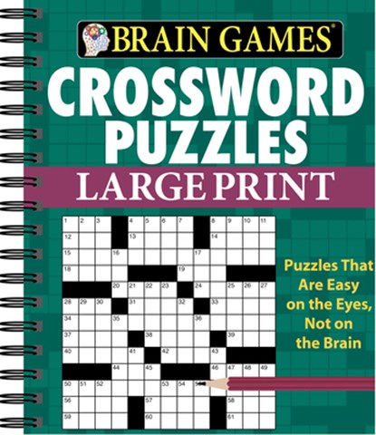 Brain Games - Crossword Puzzles - Large Print (Green), Publications International Ltd - Gebonden - 9781450827133