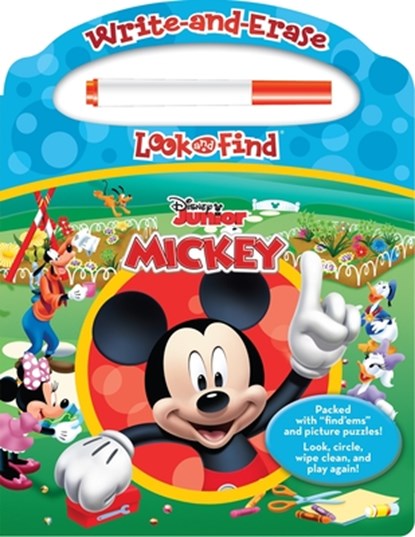 Disney Junior Mickey: Write-And-Erase Look and Find [With Marker], Pi Kids - Gebonden - 9781450843096