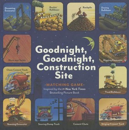 Goodnight, Goodnight, Construction Site Matching Game: (Matching Games for 2-4 Year Olds, Matching Games for Kids, Memory Matching Games), Sherri Duskey Rinker - Gebonden - 9781452111063