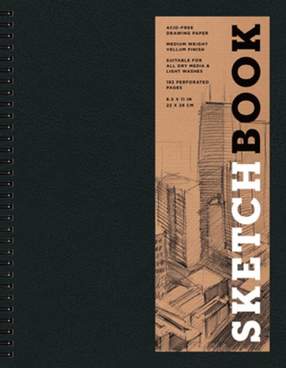 SKETCHBOOK BASIC LARGE SPIRAL BLACK, STERLING PUBLISHING - Gebonden - 9781454909194
