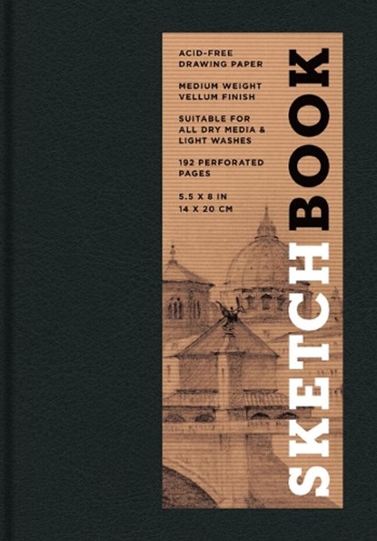 Sketchbook 5.5 X 8 Black Hardcover Mixed Media Sketchbook for Drawing: Acid-Free Quality Paper (128 Pages), Union Square & Co - Gebonden - 9781454909286