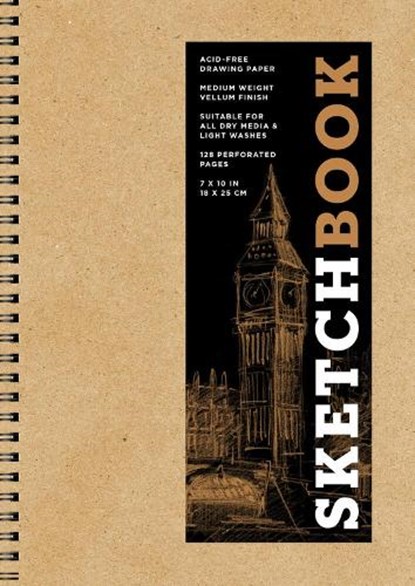 Sketchbook 7 x 10" Kraft Spiral Hardcover Mixed Media Sketchbook for Drawing, Union Square & Co. - Gebonden - 9781454931492