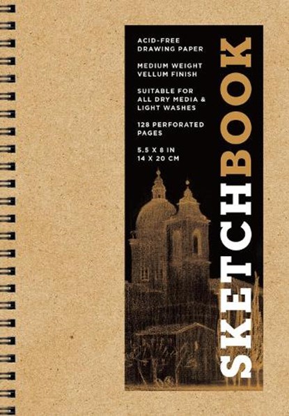 Sketchbook 5.5 x 8" Kraft Spiral Hardcover Mixed Media Sketchbook for Drawing, Union Square & Co. - Gebonden - 9781454931515