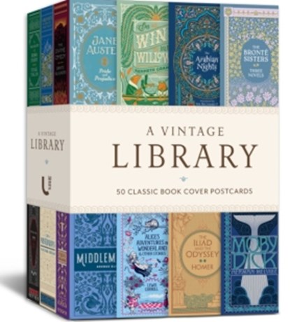 A Vintage Library: 50 Classic Book Cover Postcards, Union Square & Co. - Losbladig - 9781454964360