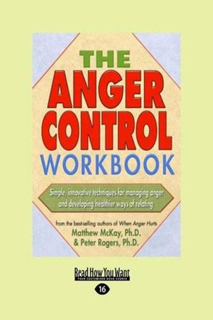 Anger Control Workbook, MCKAY,  Matthew - Paperback - 9781458746665