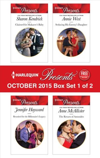 Harlequin Presents October 2015 - Box Set 1 of 2, Sharon Kendrick ; Jennifer Hayward ; Annie West ; Anne McAllister - Ebook - 9781459290686