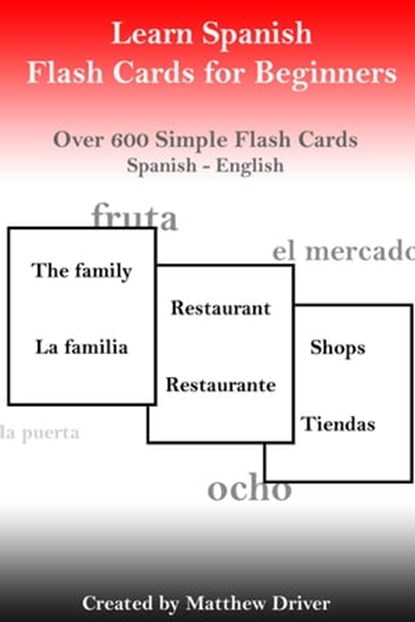 Learn Spanish - Flash Cards for Beginners, Matthew Driver - Ebook - 9781465702142