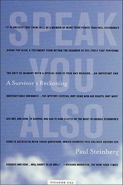 Speak You Also, Paul Steinberg - Ebook - 9781466891838