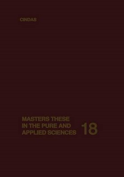 Masters Theses in the Pure and Applied Sciences, niet bekend - Paperback - 9781468426069