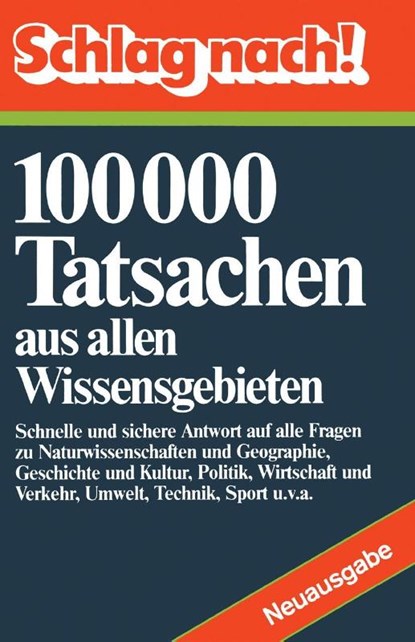 Schlag nach!, Fachrekationen des Bibliographischen Instituts - Paperback - 9781468473766