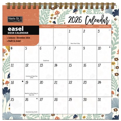 Flora & Fauna 2026 Easel Desk Calendar, Heather Dutton - Gebonden - 9781469436852