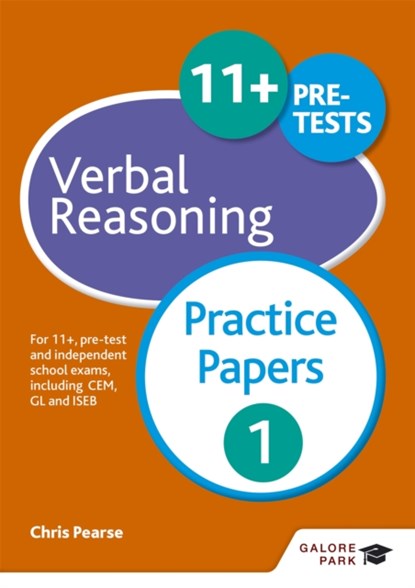 11+ Verbal Reasoning Practice Papers 1, Chris Pearse - Paperback - 9781471849299