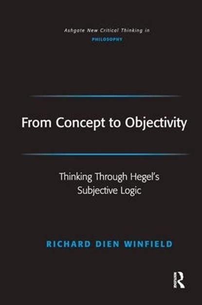 From Concept to Objectivity, WINFIELD,  Richard Dien - Paperback - 9781472484147