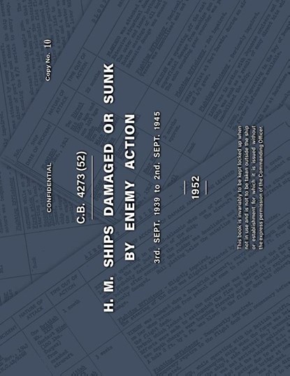 H.M. SHIPS DAMAGED OR SUNK BY ENEMY ACTION 3rd. Sept. 1939 to 2nd. Sept. 1945, Anon - Paperback - 9781474542296