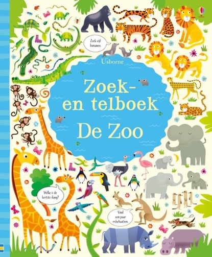 Zoek en telboek de dierentuin,  - Gebonden - 9781474922906