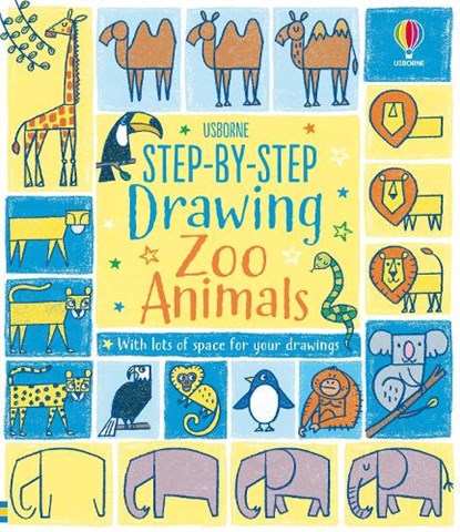 Step-by-step Drawing Zoo Animals, Fiona Watt - Paperback - 9781474989787