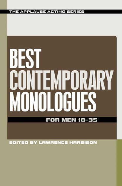 Best Contemporary Monologues for Men 18-35, Lawrence Harbison - Paperback - 9781480369610
