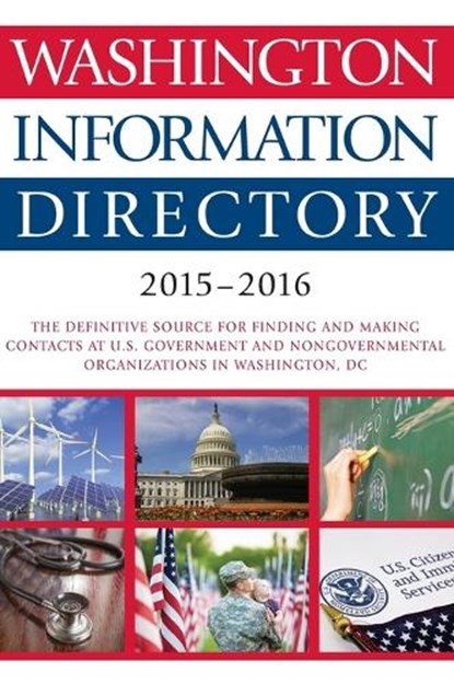 Washington Information Directory 2015-2016, CQ Press - Gebonden - 9781483380575
