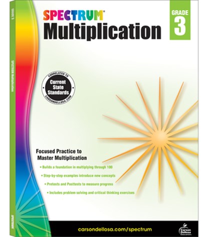 Multiplication Workbook, Grade 3, Spectrum - Paperback - 9781483804743