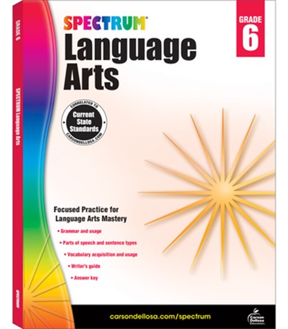 SPECTRUM LANGUAGE ARTS GRD 6, Spectrum - Paperback - 9781483812106