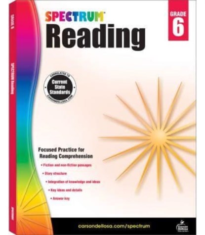 Spectrum Reading Workbook Grade 6, Spectrum - Paperback - 9781483812199