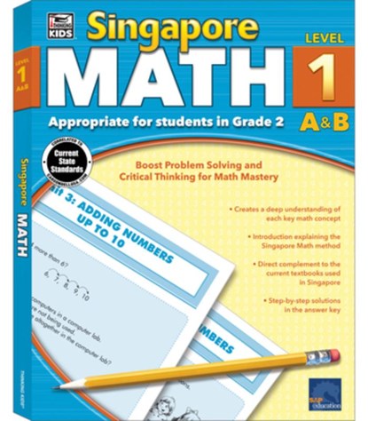 SINGAPORE MATH GRADE 2 LEV1, Thinking Kids - Paperback - 9781483813189