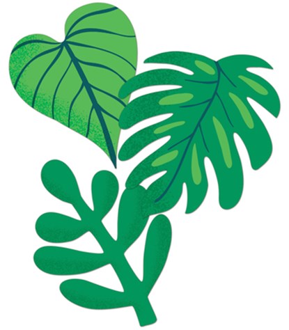 One World Tropical Leaves Cutouts, Carson Dellosa Education - Gebonden - 9781483857190