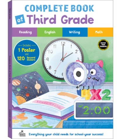 Complete Book of Third Grade, Carson Dellosa Education - Paperback - 9781483862408