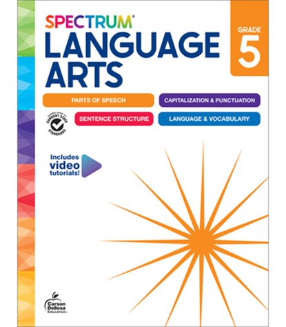 Spectrum Language Arts Workbook, Grade 5, Spectrum - Paperback - 9781483871394