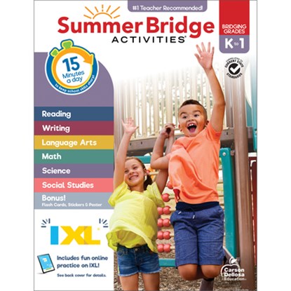 Summer Bridge Activities, Grades K - 1, Carson Dellosa Education - Paperback - 9781483872698