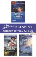 Harlequin Love Inspired Suspense October 2017 - Box Set 1 of 2 | Laura Scott ; Sharon Dunn ; Mary Alford | 