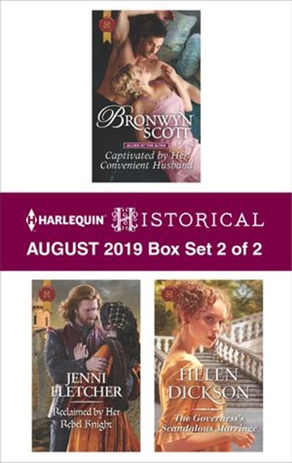 Harlequin Historical August 2019 - Box Set 2 of 2, Bronwyn Scott ; Jenni Fletcher ; Helen Dickson - Ebook - 9781488049675