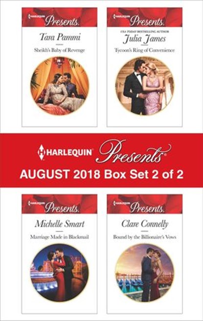 Harlequin Presents August 2018 - Box Set 2 of 2, Tara Pammi ; Michelle Smart ; Julia James ; Clare Connelly - Ebook - 9781488084119