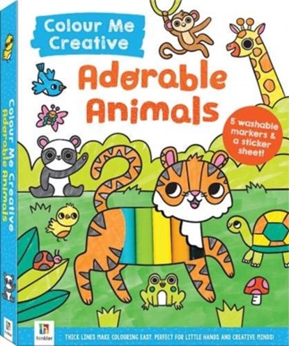 Colour Me Creative: Adorable Animals, Hinkler Pty Ltd - Paperback - 9781488916564