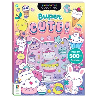 Kaleidoscope Super Cute Sticker Coloring Book, Hinkler - Gebonden - 9781488973321