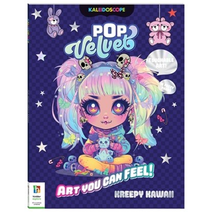 Kaleidoscope Pop Velvet Coloring: Kreepy Kawaii, Hinkler - Paperback - 9781488974878