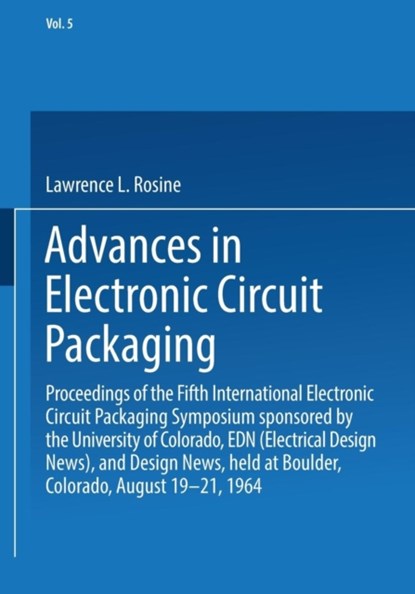 Advances in Electronic Circuit Packaging, niet bekend - Paperback - 9781489972958