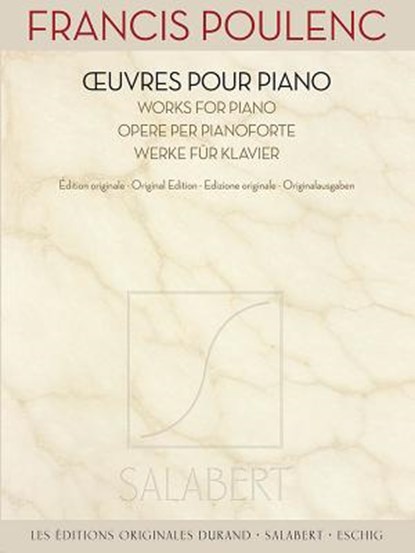 Francis Poulenc - Works for Piano, Francis Poulenc - AVM - 9781495002540