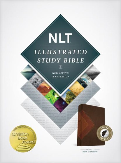NLT Illustrated Study Bible Tutone Brown/Tan, Indexed, Tyndale - Gebonden - 9781496402059