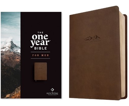 NLT The One Year Bible for Men, Rustic Brown, Stephen Arterburn - Gebonden - 9781496449528